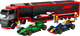 Конструктор LEGO City Вантажівка F1 з автомобілями RB20 та AMR24 1086 деталей (60445) - зображення 2
