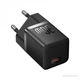 Блок питания Baseus GaN5 Fast Charger(mini) 1C 30W EU Cable Type-C to Type-C 100W 1m Black - изображение 2