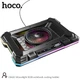 Куллер для Ноутбука Hoco Monnlight RGB notebook cooling holder DH20 |10RGB Mode, 7 level, 2USB| Колір black - изображение 3