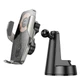 Тримач HOCO Traveler infrared RGB wireless fast charging Car holder (center console) HW27 |15W| black - зображення 9