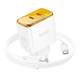 Адаптер мережевий Hoco Smart charger Type-C to Type-C Cable set CS43A |2Type-C, 45W/3A, PD/QC| Колір White - зображення 4