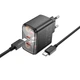 Адаптер мережевий Hoco Smart charger Type-C to Type-C Cable set CS43A |2Type-C, 45W/3A, PD/QC| Колір White - зображення 5