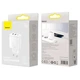Блок живлення Швидка зарядка Мережевий зарядний пристрій Baseus Compact Quick Charger 2U+C 30W EU White - зображення 6