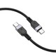 Кабель Hoco Type-C to Type-C Energy silicone charging data cable X109 |2m, 60W| чорний - зображення 3