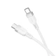 Кабель Hoco Type-C to Type-C Energy silicone charging data cable X109 |1m, 60W| белый - изображение 2