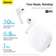 Наушники BASEUS CN Bowie WX5 True Wireless Earphones |BT5.3, 40/400mAh,ENC, 6.5h| белые - изображение 6