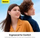 Наушники BASEUS CN Bowie WX5 True Wireless Earphones |BT5.3, 40/400mAh,ENC, 6.5h| белые - изображение 8