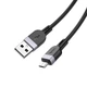 Кабель Hoco Micro USB Energy silicone charging data cable X109 |1m, 2.4A| чорний - зображення 3