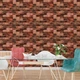 Панель стеновая в рулоне дизайнерская интерьерная 3D Sticker Wall R179-2-3 700ммx3,08мx2мм BROWN (кирпич) (D) SW-00002537 - изображение 6