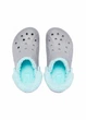 Зимові утеплені крокси Сабо Crocs Baya Lined Fuzz Strap Grey/Ice Blue M6/W8 (38)24.1-24.8 см - зображення 3