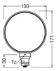 Світлодіодна лампа OSRAM Vintage 1906 Glob 130 Filament 4W 110Lm 1800K Е27 DIM димчастий (4058075846104) - изображение 8