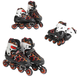 Ролики Best Roller, L размер 39-41, длина стельки 25- 27 см, колеса PU, d колес – 7 см. Black and red (166589) - изображение 2