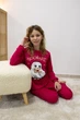 Тепла піжама для дівчинки АвексТекс (2851-106виш) Зріст 134 см Бордовий - зображення 2