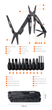 Мультитул Xiaomi Nextool Black Knight NE20151 (11 інструментів, з бітами), Чорний - зображення 6