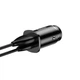 Автомобільний зярядний пристрій Baseus Square Metal 1USB+Type-C QC (5A) (PPS-30W-MAX) (CCALL-AS01) Black - зображення 2