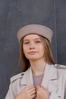 Панама матроса с шерсти D.Hats кофейного цвета с разрезом - изображение 2