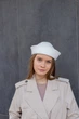 Панама матроса с шерсти D.Hats молочного цвета с разрезом - изображение 3