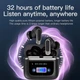 Беспроводные bluetooth наушники TA05 с сенсорным дисплеем на кейсе Black - изображение 3
