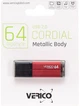 Флеш память USB Verico Cordial 64GB USB 2.0 Red (1UDOV-MFRD63-NN) - изображение 2