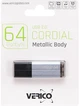 Флеш память USB Verico Cordial 64GB USB 2.0 Sky Blue (1UDOV-MFSE63-NN) - изображение 2