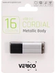 Флеш память USB Verico Cordial 16GB USB 2.0 Silver (1UDOV-MFSRG3-NN) - изображение 2