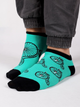 Шкарпетки чоловічі короткі бавовняні YOCLUB Funny Cotton Socks 39-42 Зелені (5904921662048) - зображення 1