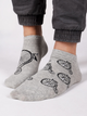 Skarpety damskie krótkie YOCLUB Funny Cotton Socks 35-38 Szare (5904921661881) - obraz 1