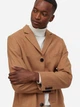 Пальто мужское H&M 270863429_brown 50 Коричневое (2727000036065) - изображение 4