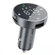 АЗП у прикурювач для автомобіля Proove FM Launcher Sound Sync 30W (PD+QC3.0) Type-C+USB, сірий - зображення 2