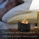 Портативный увлажнитель воздуха с имитацией пламени и резервуаром для эфирного масла 180мл функция ночника Черный - изображение 7