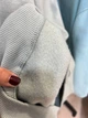 Свитшот женский Pepper&mint 24-14 базовый простой удлиненный оверсайз S оливковый - изображение 7