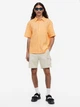 Рубашка летняя мужская H&M 061036745_apricot S Абрикосовая (6666000333827) - изображение 3