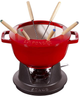 Zestaw do fondue Staub czerwony 20 cm (3272340027604) - obraz 1