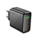 Зарядное устройство Hoco CS27A 1USB /3Type-C 67W/3A PD/QC 3.0 Black (35876_3605545) - изображение 4