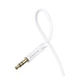 Аудио кабель Borofone BL16 Clear sound AUX 3.5мм male – AUX 3.5мм male White (34366_3340079) - изображение 2