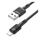 Кабель Hoco X83 USB Lightning 1м чорний - изображение 1