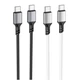 Кабель для зарядки Borofone BX83 Famous Silicone Type-C to Type-C поддержка зарядки 60W (20V / 3A) 1m Black - изображение 7