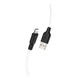Кабель USB Hoco X21 Plus Silicone Lightning Колір Чорно-Білий - изображение 1