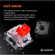 Клавіатура GamePro MK180B Hot-Swap Red Swich RGB USB UA Black (MK180B) - зображення 7