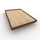 Двуспальная кровать Woodman CARRE орехового цвета 200x200 (WUA-01483) - изображение 3