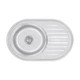 Кухонна мийка нержавіюча Lidz 7750 0,8мм LIDZ7750SAT (з сушкою для посуду) - зображення 9