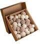 Набір новорічних куль на ялинку Оксамит з пластику 40 шт Бежевий (127-41-Бархат беж) - зображення 1