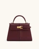 Женская сумка Jw Pei Elise Large Top Handle Bag - Claret (бордовая) - изображение 1