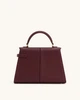 Женская сумка Jw Pei Elise Large Top Handle Bag - Claret (бордовая) - изображение 4