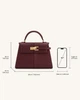 Женская сумка Jw Pei Elise Large Top Handle Bag - Claret (бордовая) - изображение 6