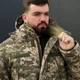 Мужской Ветровлагозащитный (ВВЗ) зимний Бушлат B&L на флисе рип-стоп пиксель размер XS - изображение 7