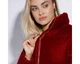 Жіноча стьобана велюрова куртка червоний 95_9D_404_3_M, M - изображение 5