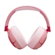 Беспроводные наушники накладные для детей JBL JR470NC Pink (JBLJR470NCPIK), закрытые, активное шумоподавление, 50 часов автономной работы, 500 мАч, Bluetooth 5.3, микрофон, Type C, складывающиеся, розовые - изображение 2