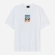 Футболка хлопковая длинная мужская H&M 270967955_0724 L Белая (2727000037703) - изображение 1