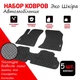 Эко кожаные автомобильные коврики на Byd Flyer 2005-2008 Цвет Черный Кант Черный Комплект 5 шт - изображение 1
